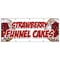 Signmission STRAWBERRY FUNNEL CAKES BANNER SIGN bakery cake cookies pastry bread B-120 Strawberry Funnel Cakes - alternate 1